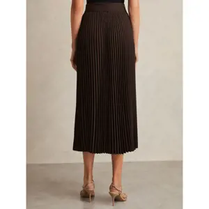 REISS AVA Pleated Belted Midi Skirt